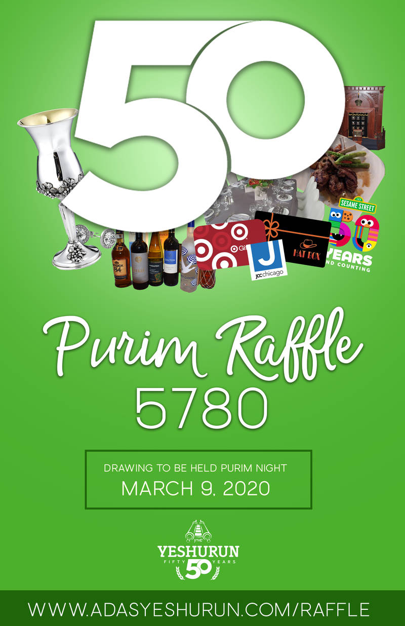 Banner Image for '50th' Purim Raffle